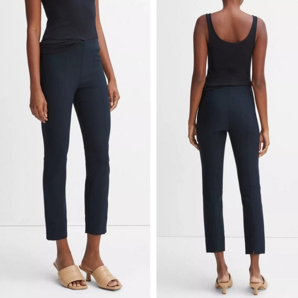 Vince Stitch Front Seam Ponte Legging  Dark Blue Size XL - Picture 1 of 15